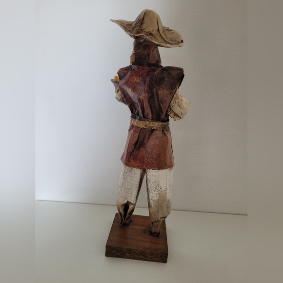 Vintage Mexican Paper Mache Folk Doll - Picture 5 of 6